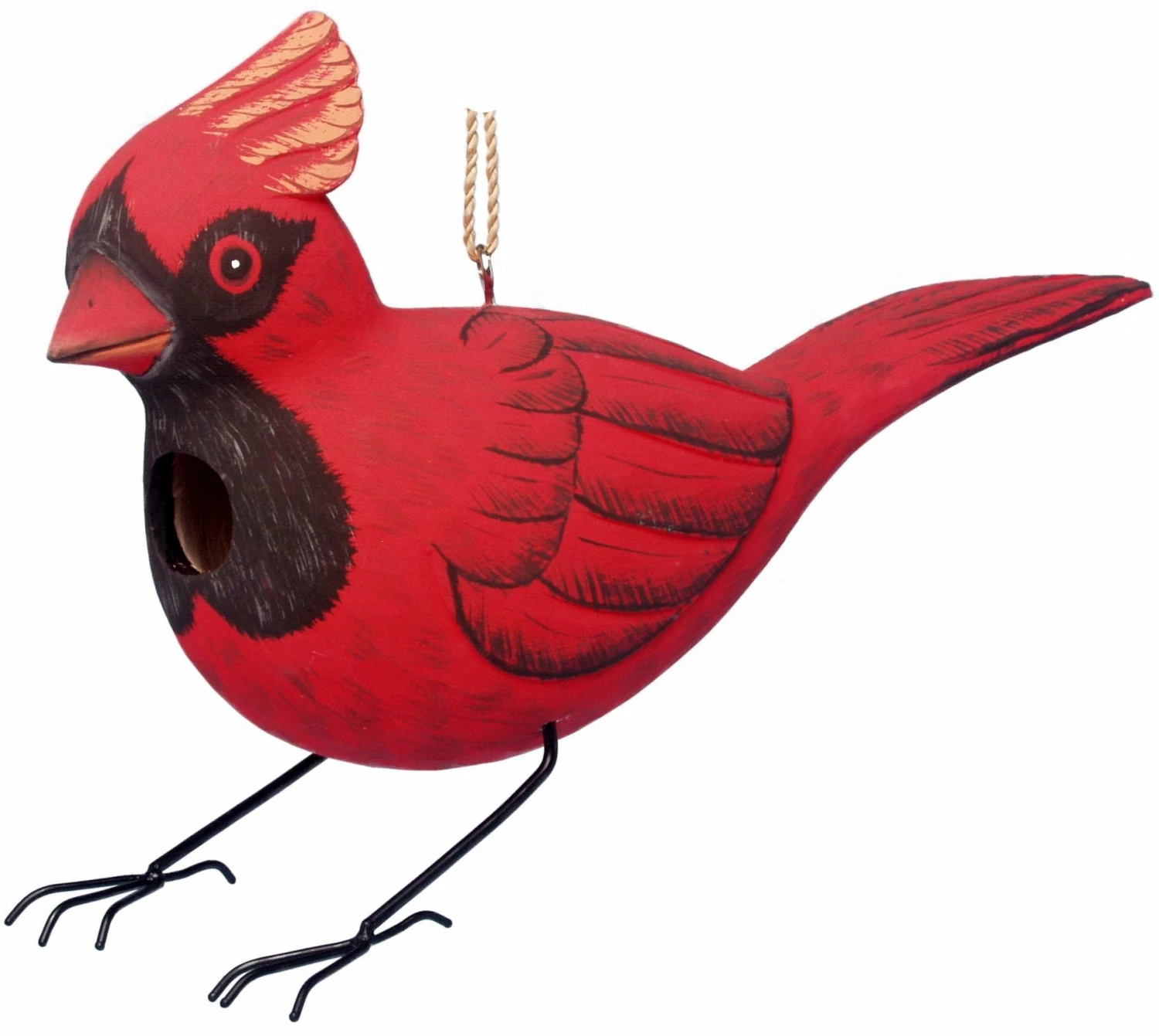 Cardinal Wooden Birdhouse 3 Cardinal Wooden Birdhouse