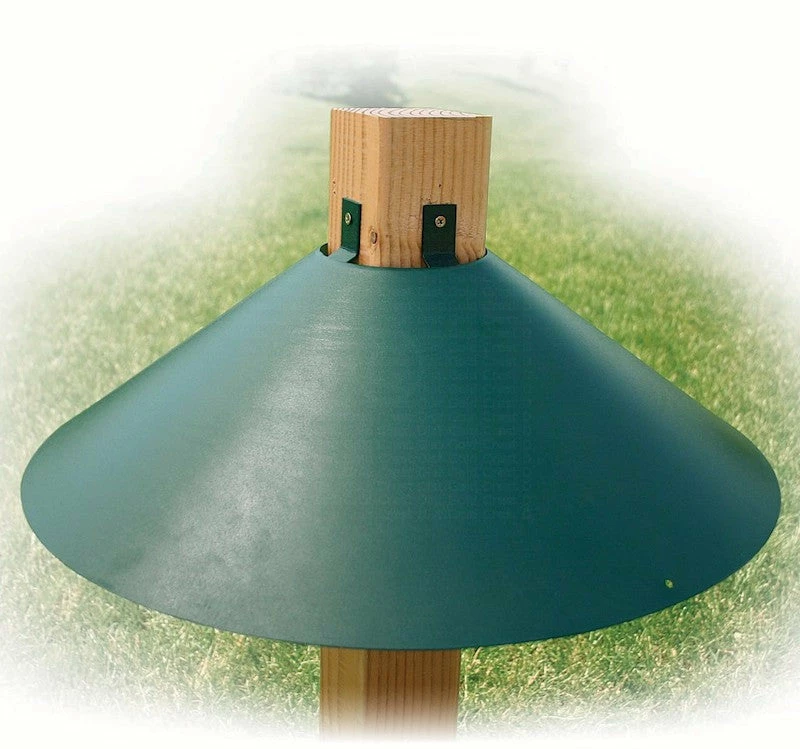 22-Inch Post-Mount Squirrel Baffle 4x4 Post 3 22-Inch Post-Mount Squirrel Baffle 4x4 Post