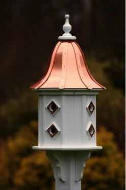 Copper Roof Dovecote Birdhouse 36x14- 8 Portals -THE BIRDHOUSE CHICK Sales 5