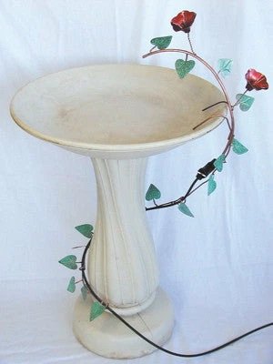 Ivy Leaf Copper Bird Bath Dripper 3 Ivy Leaf Copper Bird Bath Dripper