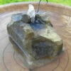 Granite Rock Bird Bath Bubbler 2 Granite Rock Bird Bath Bubbler -THE BIRDHOUSE CHICK Sales AAS313inBath