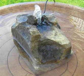 Granite Rock Bird Bath Bubbler 3 Granite Rock Bird Bath Bubbler