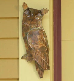 Flamed Owl Wall Decor