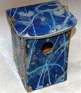 Orchard Nest Box- Teal Or Cobalt 4 Orchard Nest Box- Teal Or Cobalt - Image 2