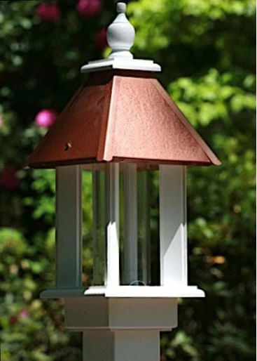 Pavilion Bird Feeder In Vinyl/PVC 3 Pavilion Bird Feeder In Vinyl/PVC