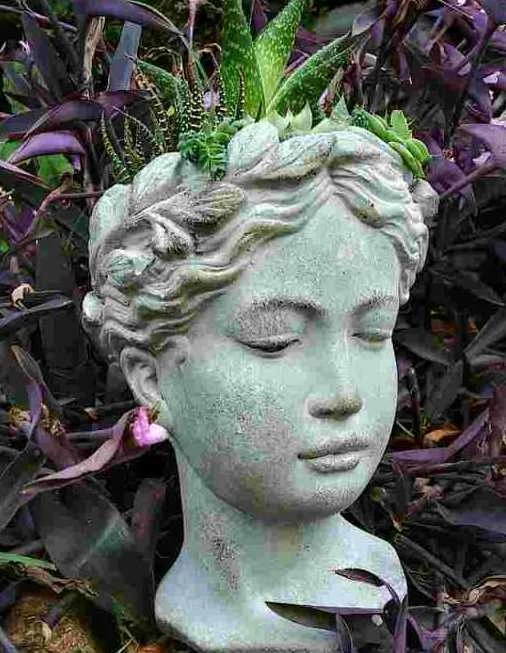 Aphrodite Lady Head Planter 4 Aphrodite Lady Head Planter - Image 2
