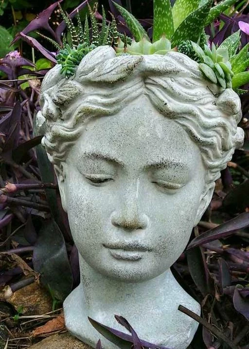 Aphrodite Lady Head Planter 3 Aphrodite Lady Head Planter