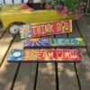 Vinyl Art Pavers- Set/3 2 Vinyl Art Pavers- Set/3 -THE BIRDHOUSE CHICK Sales Art Planks