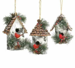 Large Birdhouse Ornaments