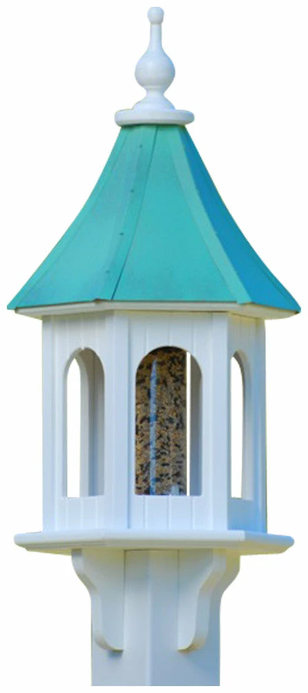 Copper Roof Gazebo Bird Feeder - 28x10 6 Copper Roof Gazebo Bird Feeder - 28x10 - Image 4