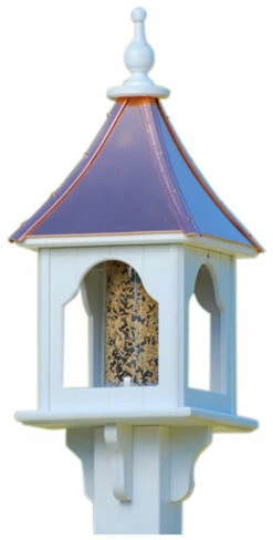 Copper Roof Bird Feeder - Square 28x10 8 Copper Roof Bird Feeder - Square 28x10 -THE BIRDHOUSE CHICK Sales BF 10 SQ BC
