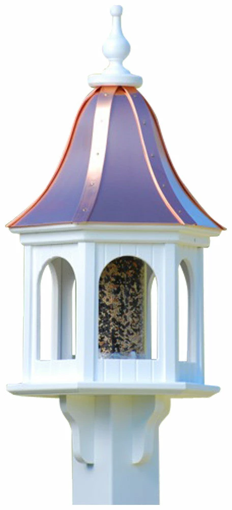 Copper Roof Gazebo Bird Feeder Bell Shape - 28x12 5 Copper Roof Gazebo Bird Feeder Bell Shape - 28x12 - Image 3