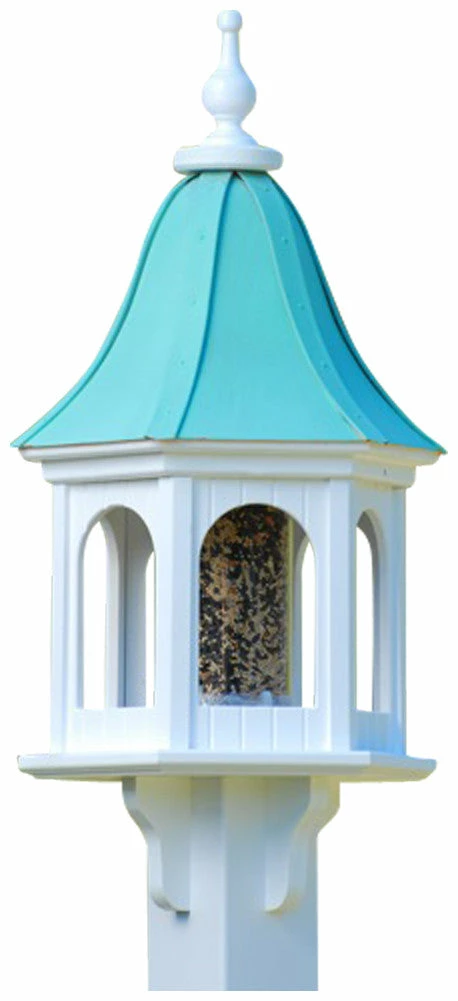 Copper Roof Gazebo Bird Feeder Bell Shape - 28x12 6 Copper Roof Gazebo Bird Feeder Bell Shape - 28x12 - Image 4