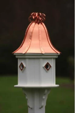 Copper Roof Birdhouse 34x14 Ribbon Detail 4 Portals