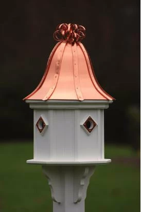 Copper Roof Birdhouse 34x14 Ribbon Detail 4 Portals 3 Copper Roof Birdhouse 34x14 Ribbon Detail 4 Portals