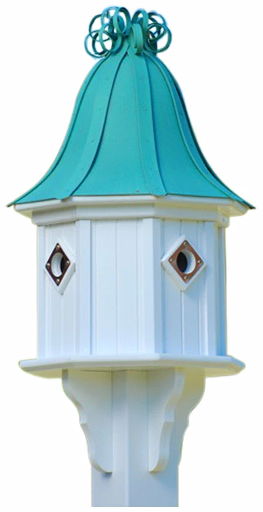 Copper Roof Birdhouse 34x14 Ribbon Detail 4 Portals 6 Copper Roof Birdhouse 34x14 Ribbon Detail 4 Portals - Image 4