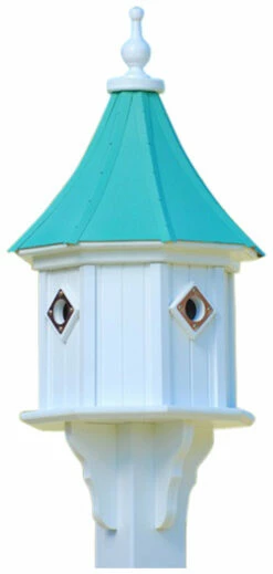 Copper Roof Birdhouse 34x14 Slope- 4 Portals -THE BIRDHOUSE CHICK Sales BH14 4CP PC SLOPE