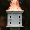 Copper Roof Dovecote Birdhouse 36x14 Ribbon Detail- 8 Perches 2 Copper Roof Dovecote Birdhouse 36x14 Ribbon Detail- 8 Perches -THE BIRDHOUSE CHICK Sales BH14 8 BC 20CURLY