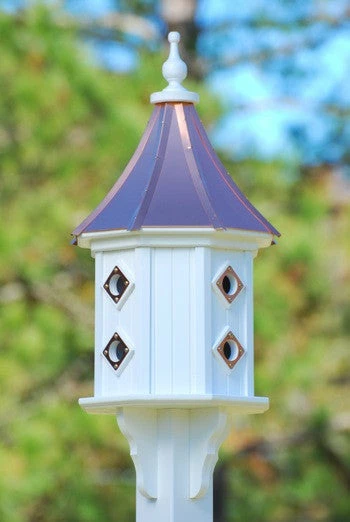Copper Roof Dovecote Birdhouse 36x14 Slope - 8 Portals 3 Copper Roof Dovecote Birdhouse 36x14 Slope - 8 Portals