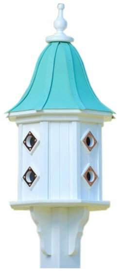 Copper Roof Dovecote Birdhouse 36x14- 8 Portals -THE BIRDHOUSE CHICK Sales BH14 8CP PC BELL
