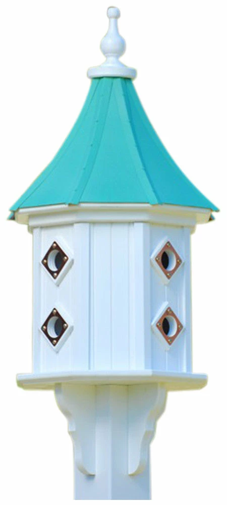 Copper Roof Dovecote Birdhouse 36x14 Slope - 8 Portals 6 Copper Roof Dovecote Birdhouse 36x14 Slope - 8 Portals - Image 4