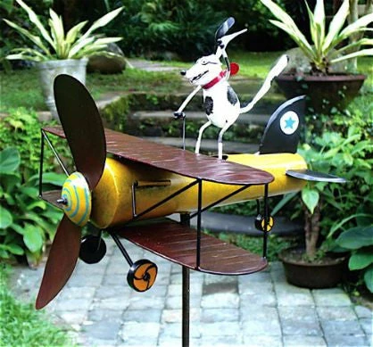 Aviator Spike The Dog Whirligig W/Pole 3 Aviator Spike The Dog Whirligig W/Pole