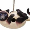 Siamese Cat Wooden Birdhouse 2 Siamese Cat Wooden Birdhouse -THE BIRDHOUSE CHICK Sales BOB SIAM BH