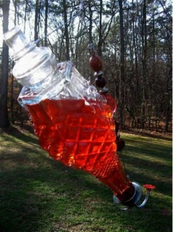 Cut Glass Hummingbird Feeder