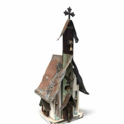 Barn Wood & Tin Church Birdhouses 12 Barn Wood & Tin Church Birdhouses -THE BIRDHOUSE CHICK Sales Barn Wood Tin Church Birdhouse 3