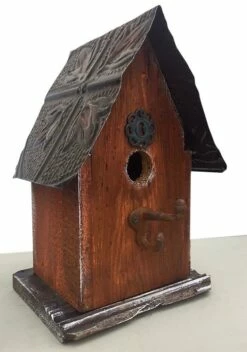 Barn Wood & Tin Rustic Birdhouses -THE BIRDHOUSE CHICK Sales Barn wood rustic birdhouse rust