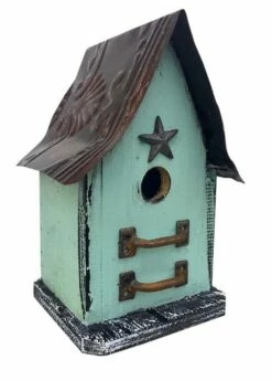Barn Wood & Tin Rustic Birdhouses -THE BIRDHOUSE CHICK Sales Batrn Wood Tin Rustic Birdhouse