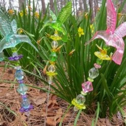 Bedazzled Hummingbird Garden Stakes
