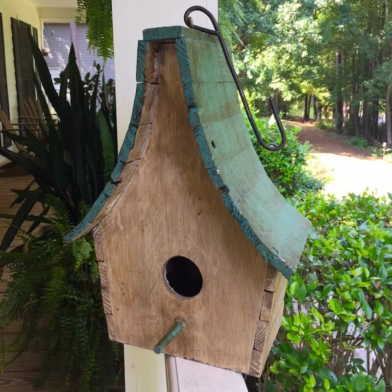 Boho Chalet Hanging Birdhouse- 4 Colors 4 Boho Chalet Hanging Birdhouse- 4 Colors - Image 2