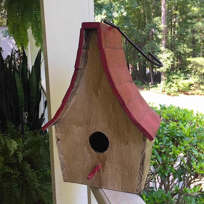 Boho Chalet Hanging Birdhouse- 4 Colors 3 Boho Chalet Hanging Birdhouse- 4 Colors