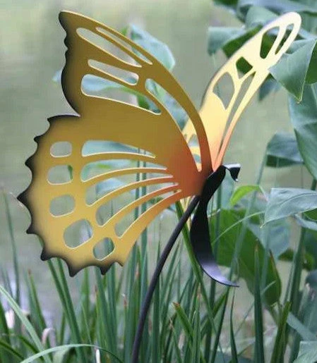 Large Butterfly Garden Stakes Set/3 3 Large Butterfly Garden Stakes Set/3