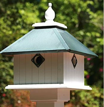 Carriage House-4 Nest Vinyl Birdhouse 3 Carriage House-4 Nest Vinyl Birdhouse