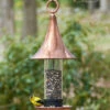 Castella Bird Feeder-Solid Copper 1 Castella Bird Feeder-Solid Copper -THE BIRDHOUSE CHICK Sales Castella bird feeder solid copper