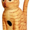 Cat Sitting Wooden Birdhouse 1 Cat Sitting Wooden Birdhouse -THE BIRDHOUSE CHICK Sales Cat Sitting Tabby Wooden Biedhouse