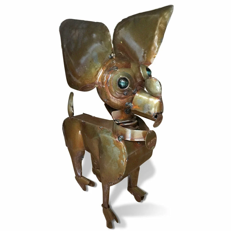 Chihuahua Metal Yard Sculpture 4 Chihuahua Metal Yard Sculpture - Image 2