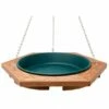 Classic Hanging Wood Bird Bath 1 Classic Hanging Wood Bird Bath -THE BIRDHOUSE CHICK Sales ClassicHangingBird Bath Green