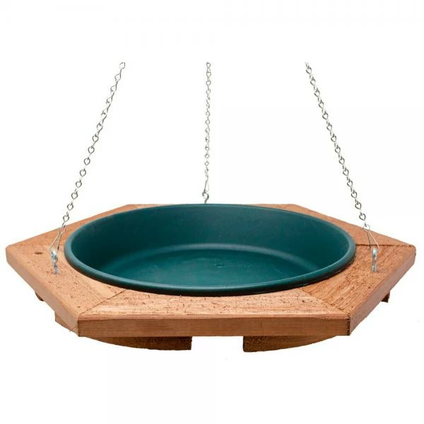 Classic Hanging Wood Bird Bath 3 Classic Hanging Wood Bird Bath