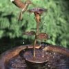 Copper Hummingbird Birdbath Fountain/Dripper 1 Copper Hummingbird Birdbath Fountain/Dripper -THE BIRDHOUSE CHICK Sales Copper Hummingbird birdbath Fountain Dripper