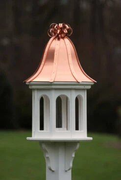 Copper Roof Bird Feeder-Vinyl/PVC Ribbon Detail