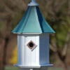 Copper Roof Birdhouse 28x10-Patina 2 Copper Roof Birdhouse 28x10-Patina -THE BIRDHOUSE CHICK Sales Copper Roof Birdhouse 28x10 Patina