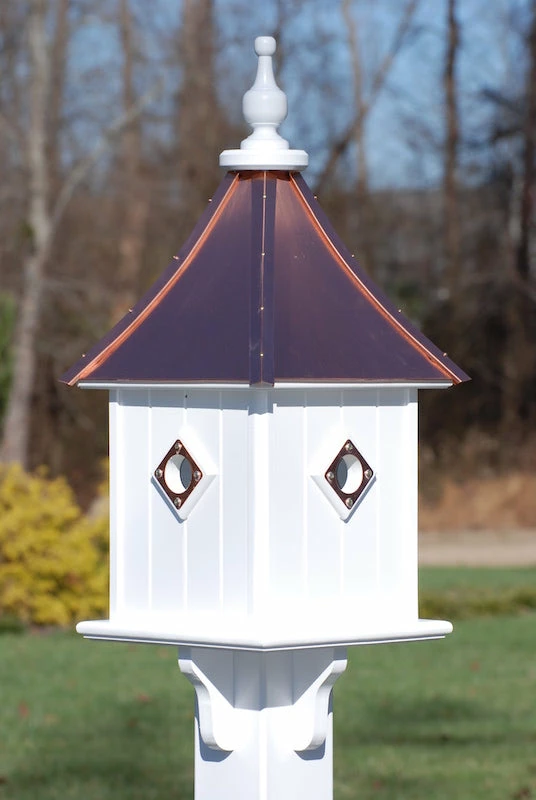 Copper Roof Birdhouse 28x10- 4 Portals 3 Copper Roof Birdhouse 28x10- 4 Portals