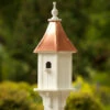 Copper Roof Birdhouse 28x10- 1 Perch 1 Copper Roof Birdhouse 28x10- 1 Perch -THE BIRDHOUSE CHICK Sales Copper Roof Birdhouse 28x10 perch