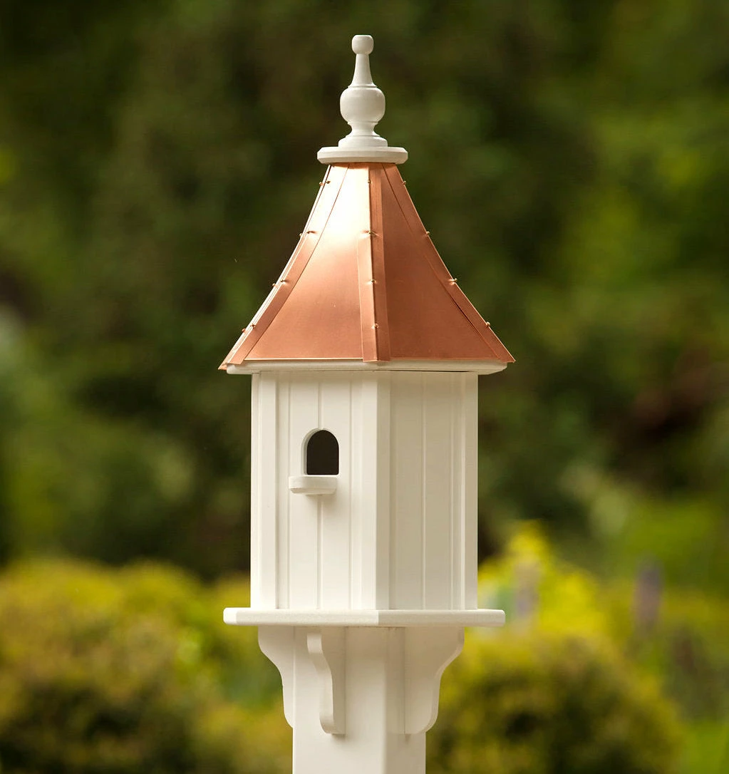 Copper Roof Birdhouse 28x10- 1 Perch 3 Copper Roof Birdhouse 28x10- 1 Perch