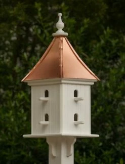 Copper Roof Birdhouse 28x12- 8 Perches