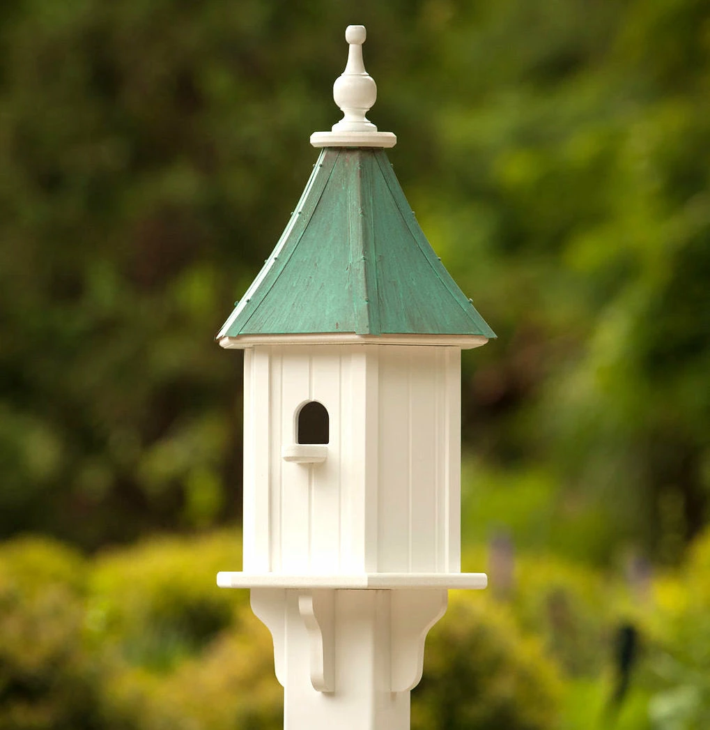 Copper Roof Birdhouse 28x10- 1 Perch 4 Copper Roof Birdhouse 28x10- 1 Perch - Image 2