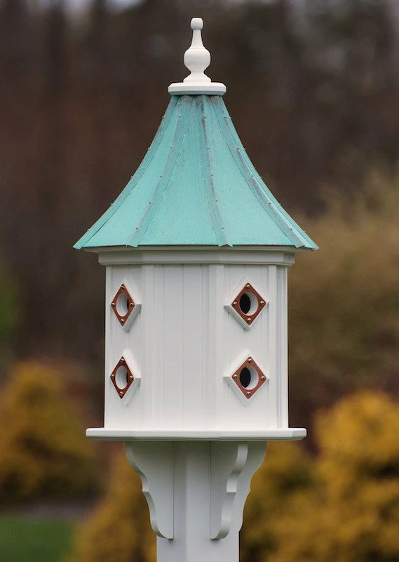 Copper Roof Dovecote Birdhouse 36x14 Slope - 8 Portals 4 Copper Roof Dovecote Birdhouse 36x14 Slope - 8 Portals - Image 2